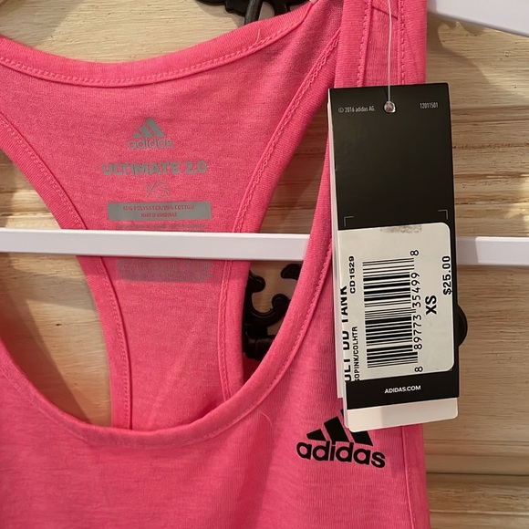 NWT PINK ADIDAS TANK - Picture 3 of 3